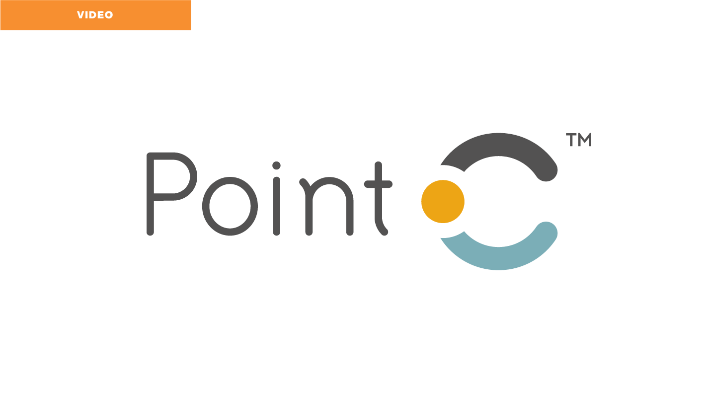 Point C logo on white background with the word "video" in an orange box at the top left